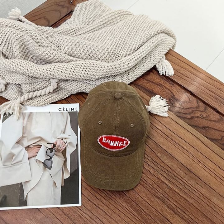 Cap Baseball Applique Lettering