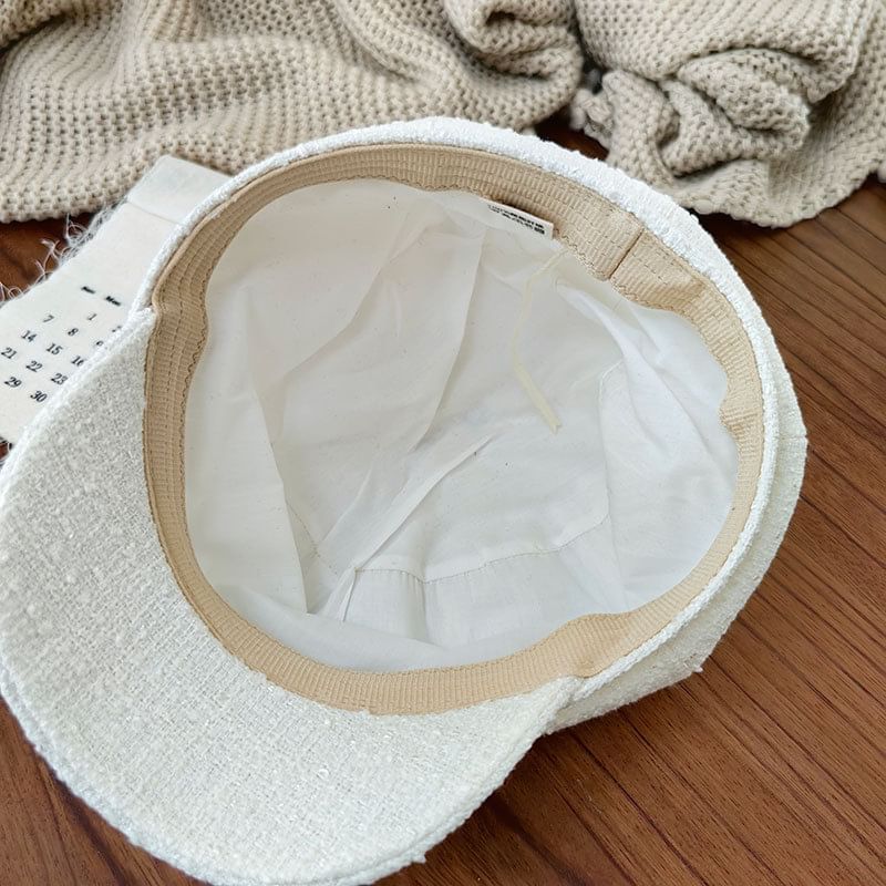 Metal Newsboy Lettering Cap