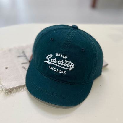 Cap Embroidered Short Brim Lettering