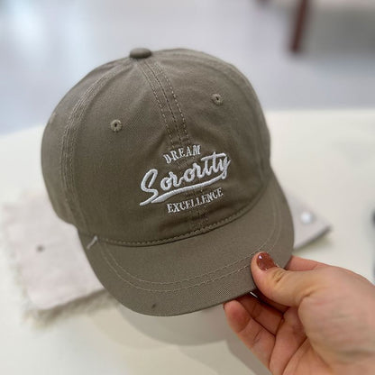 Cap Embroidered Short Brim Lettering