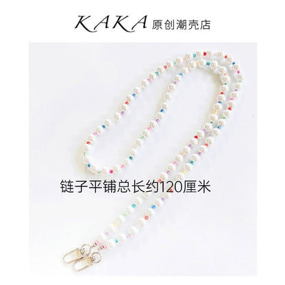 Faux Pearl Lanyard Phone