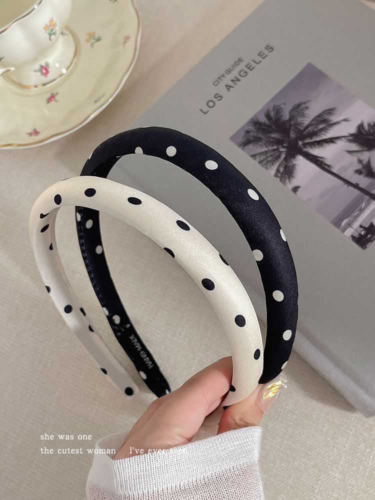 Polka Dot Fabric Headband