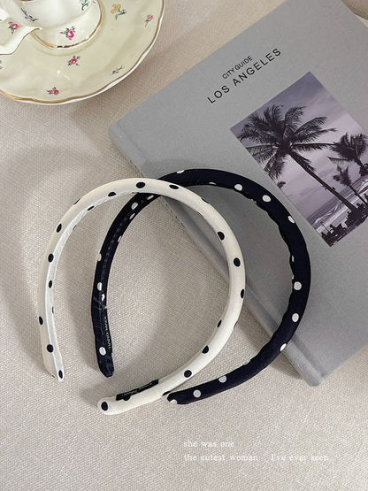 Polka Dot Fabric Headband