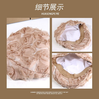 Plain Cap Ruffle Newsboy