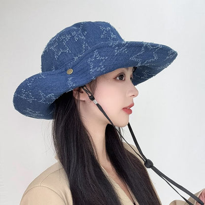 Hat Distressed Boonie Denim