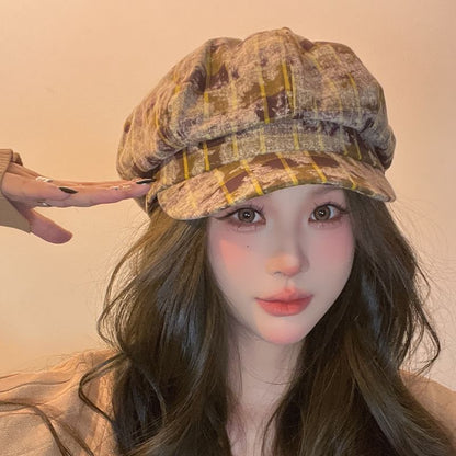 Cap Newsboy Plaid