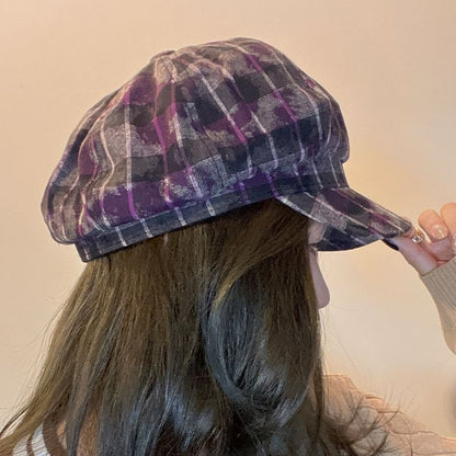 Cap Newsboy Plaid