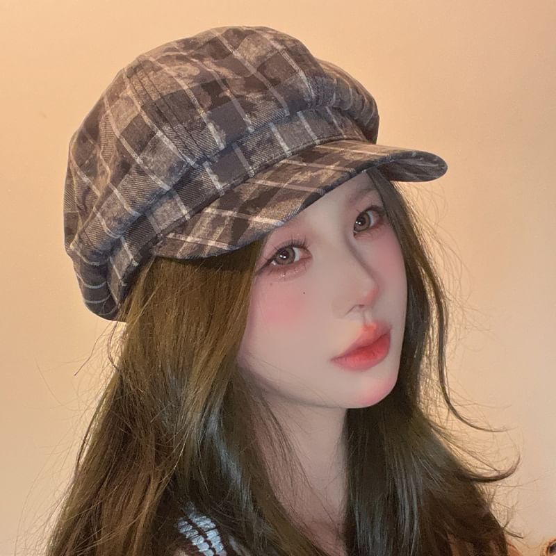 Cap Newsboy Plaid