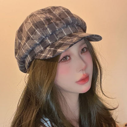 Cap Newsboy Plaid