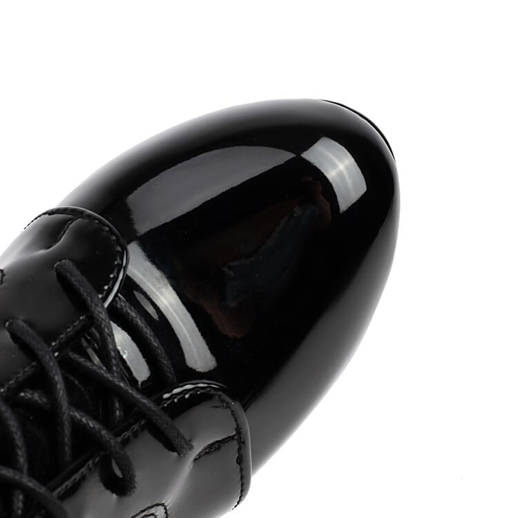 Lace-Up Ankle Boots Heel Stiletto