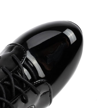 Lace-Up Ankle Boots Heel Stiletto