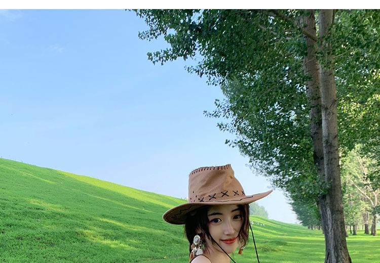 Strap Sundress Spaghetti Maxi Patterned