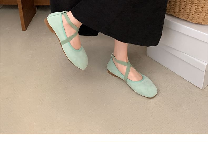 Faux-Suede Ballet Flats in 5 Colors