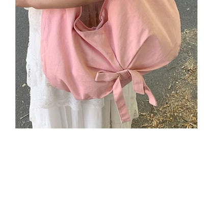 Plain Bow Tote Bag