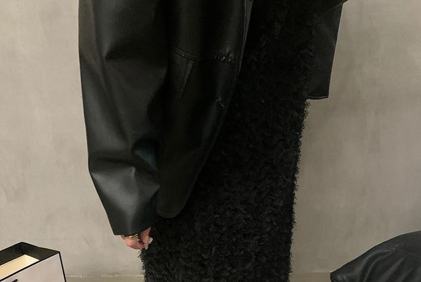 Plain Suede Bow Accent Flats Faux