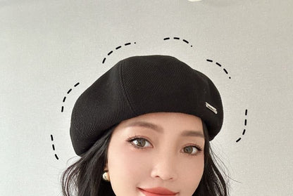 Herringbone Plain Beret