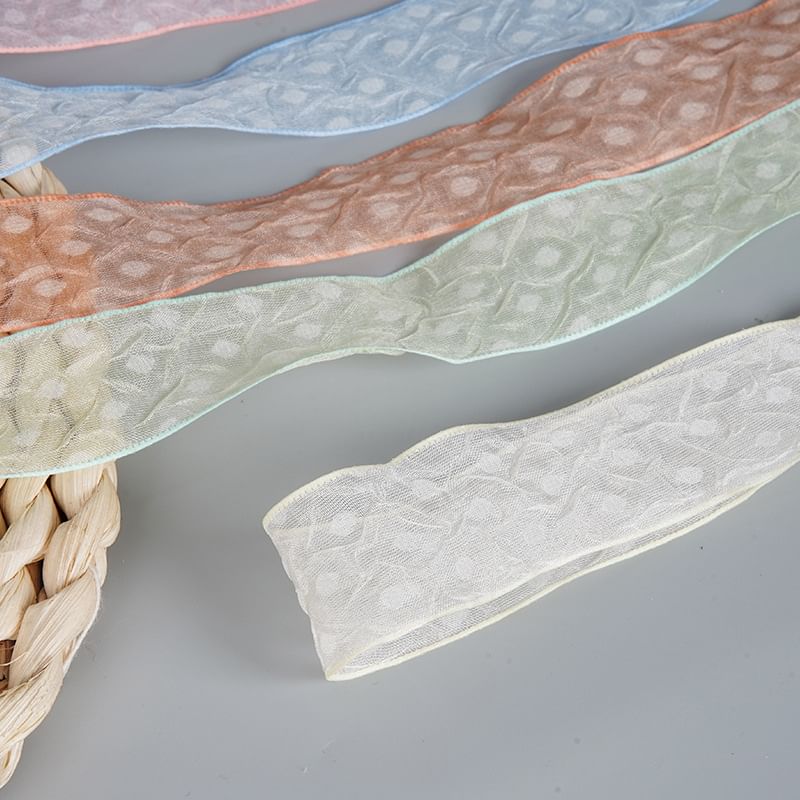 Sheer Dot  Organza Ribbon Shoelaces