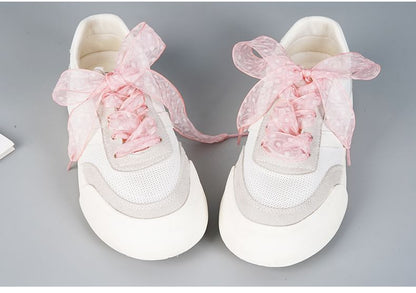 Sheer Dot  Organza Ribbon Shoelaces