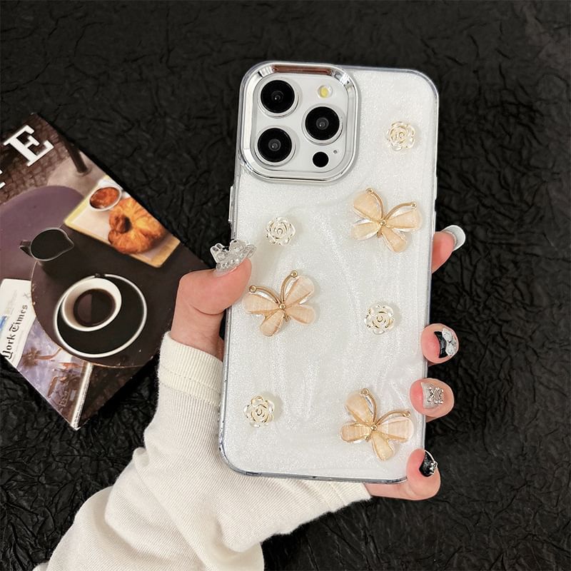 Phone Butterfly Case Rose