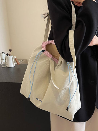 Canvas Lettering Bag Tote