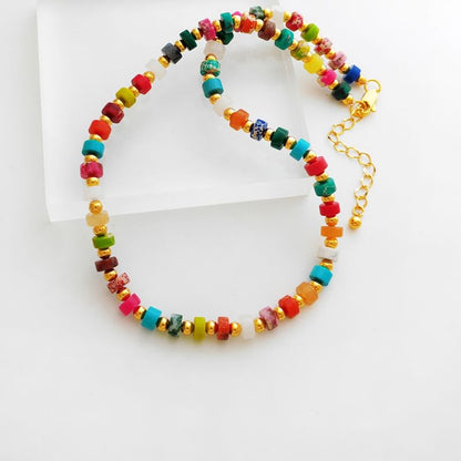 Rainbow Bead Necklace