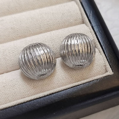 Half Ball Stud Earring