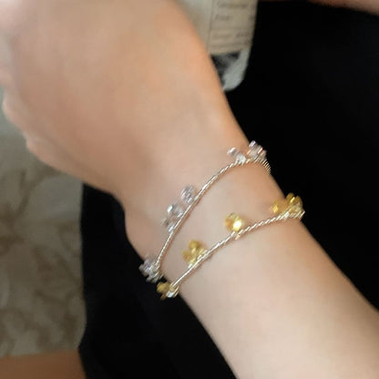 Rhinestone Alloy Bracelet