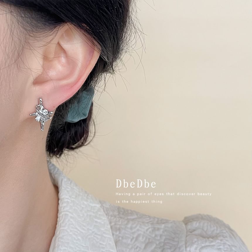 Earring Clip On Rhinestone Star