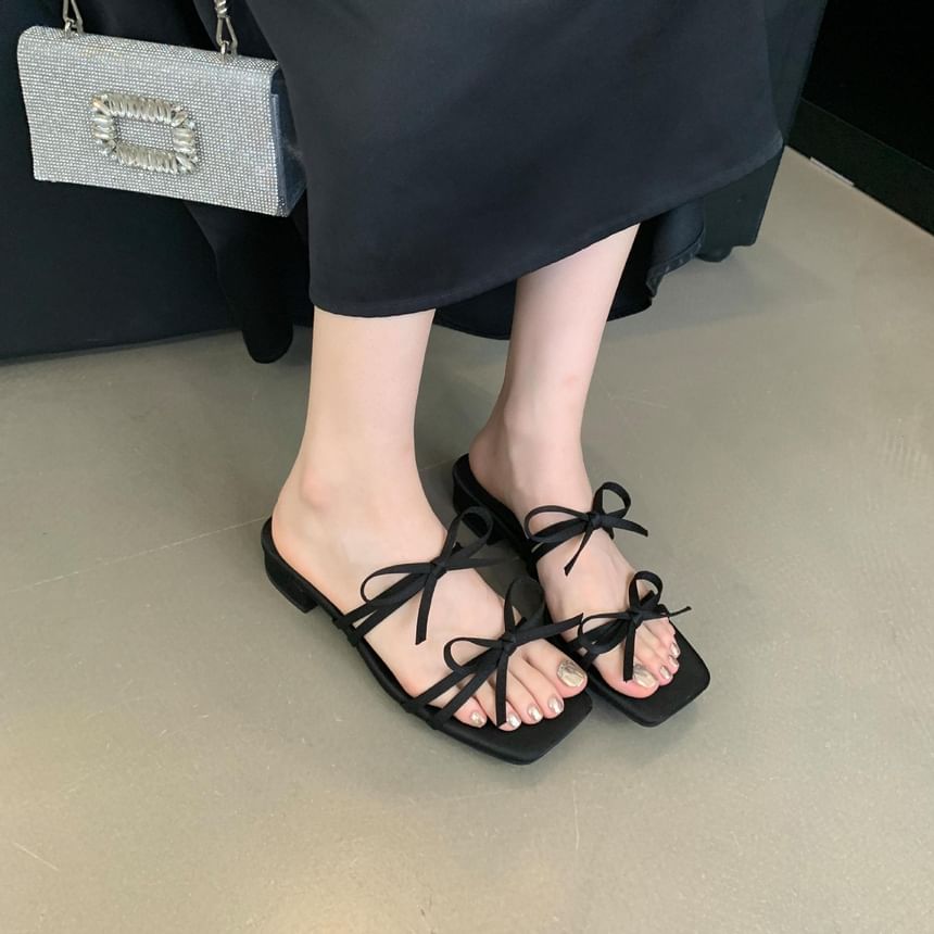 Bow Slide Sandals