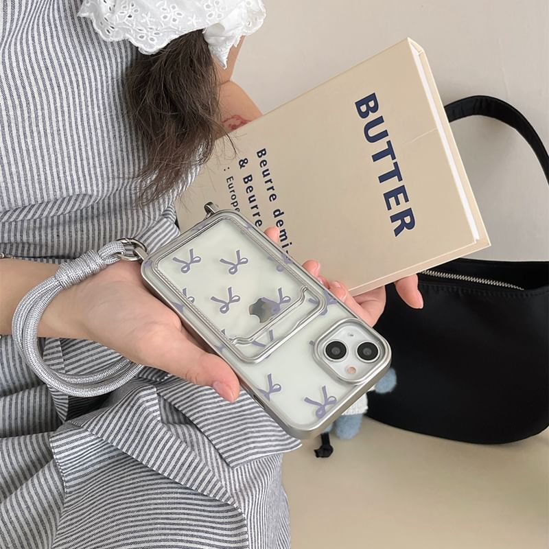 Phone Case Ribbon Print