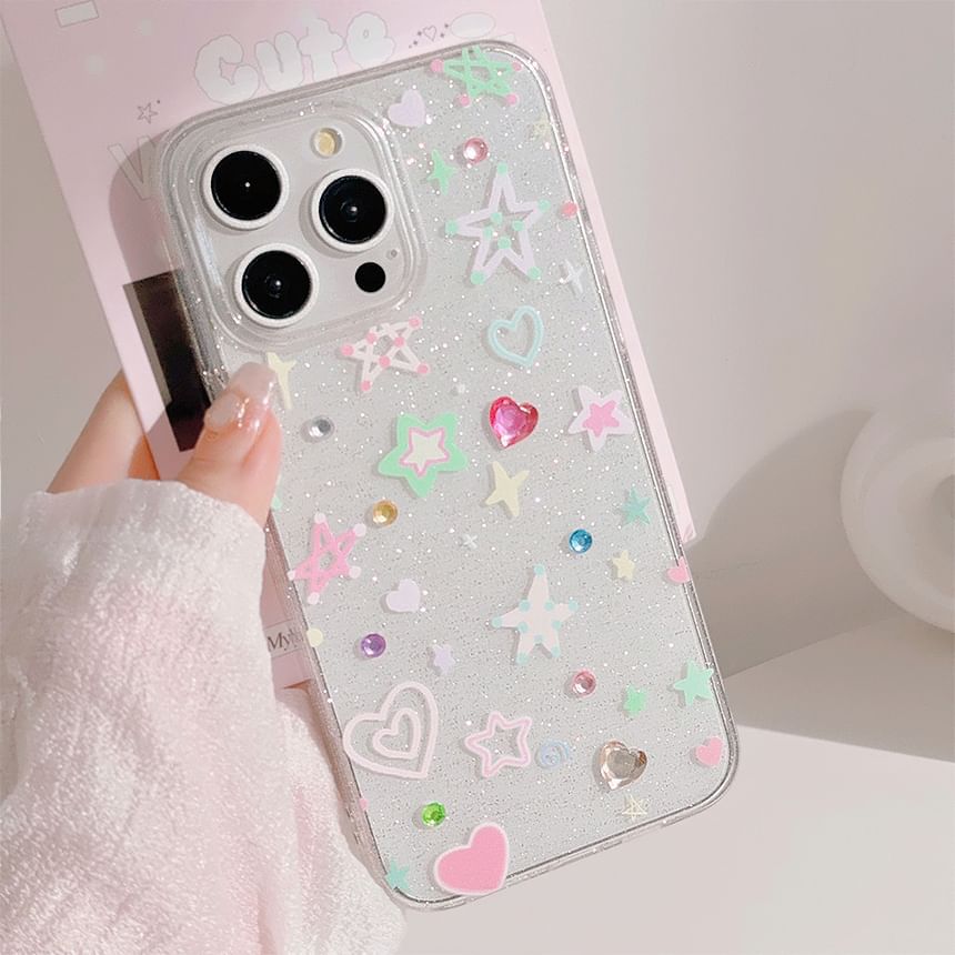 Rhinestone Star Phone Case