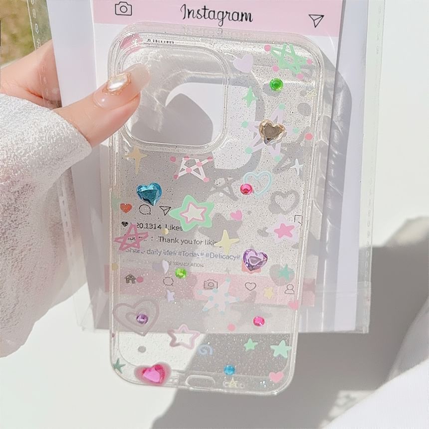 Rhinestone Star Phone Case