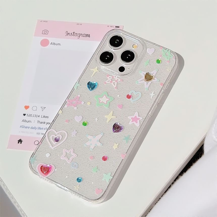 Rhinestone Star Phone Case