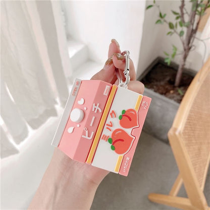 Peach Carton AirPods / Pro Earphone Case Skin