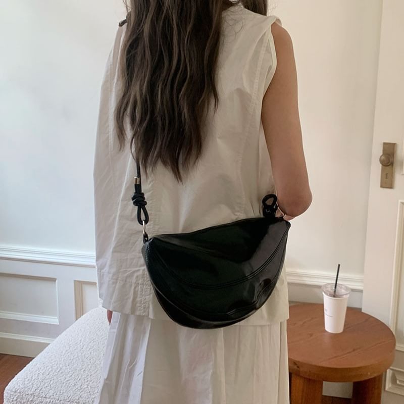 Faux Crossbody Leather Bag