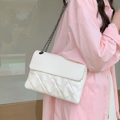 Flap Chain Quilted Shoulder Bag