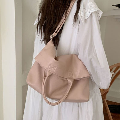 Faux Leather Bag Tote Crossbody