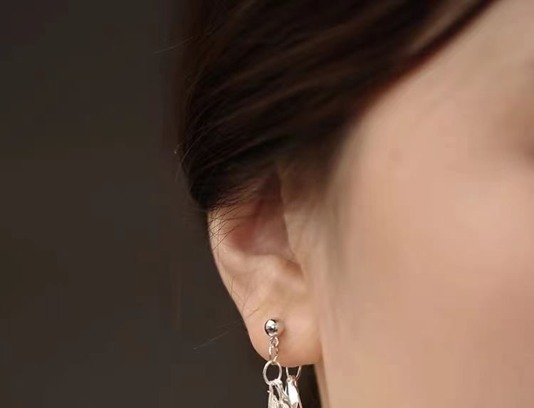 Leaf S925 Sterling Silver Drop Earring