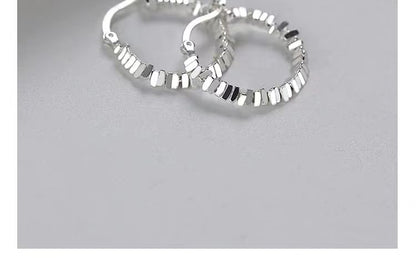 S925 Sterling Silver Hoop Earring