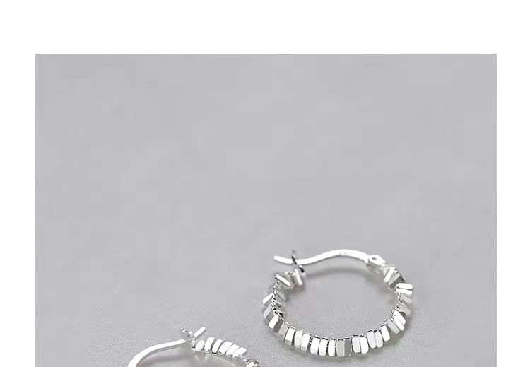 S925 Sterling Silver Hoop Earring