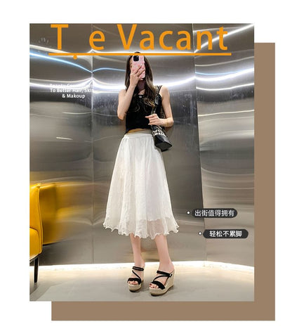 Slide Strappy Wedge Platform Sandals