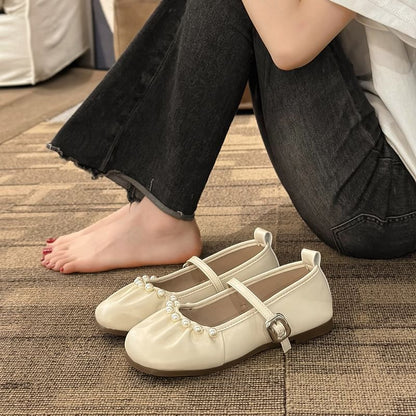 Mary Flats Faux Jane Pearl