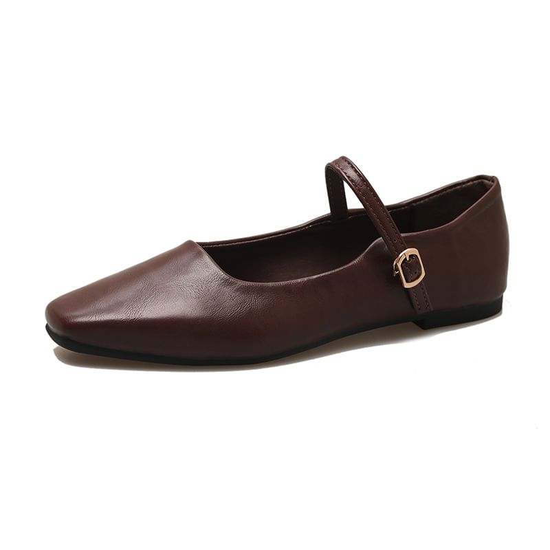 Jane Toe Flats Mary Square