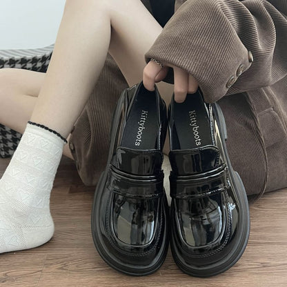 Loafers Heel Platform Chunky