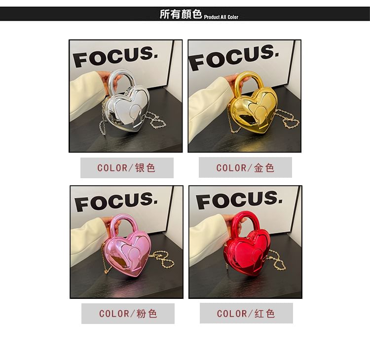 Strap Bag Crossbody Heart Chain