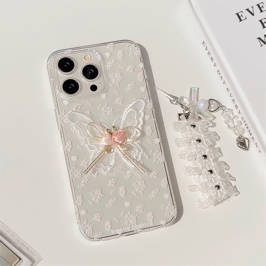 / Case Charm Set Butterfly Phone
