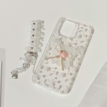 / Case Charm Set Butterfly Phone