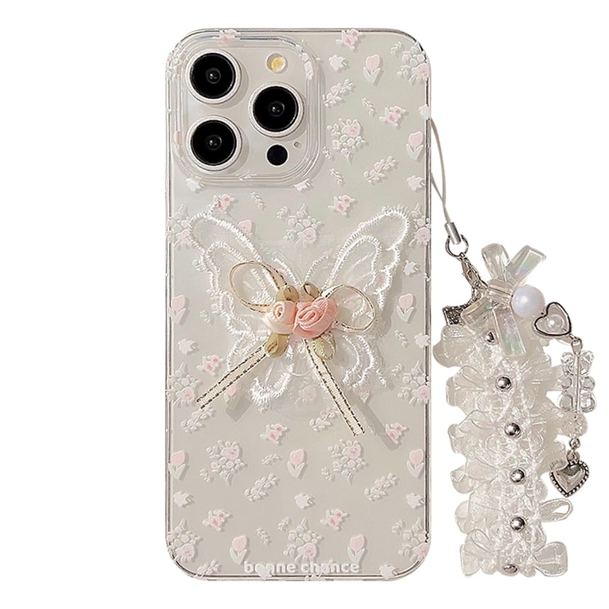 / Case Charm Set Butterfly Phone