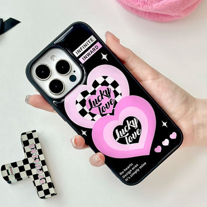 Heart Lettering Phone Case