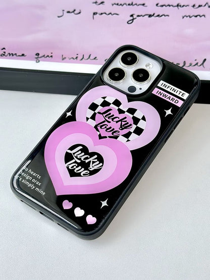 Heart Lettering Phone Case